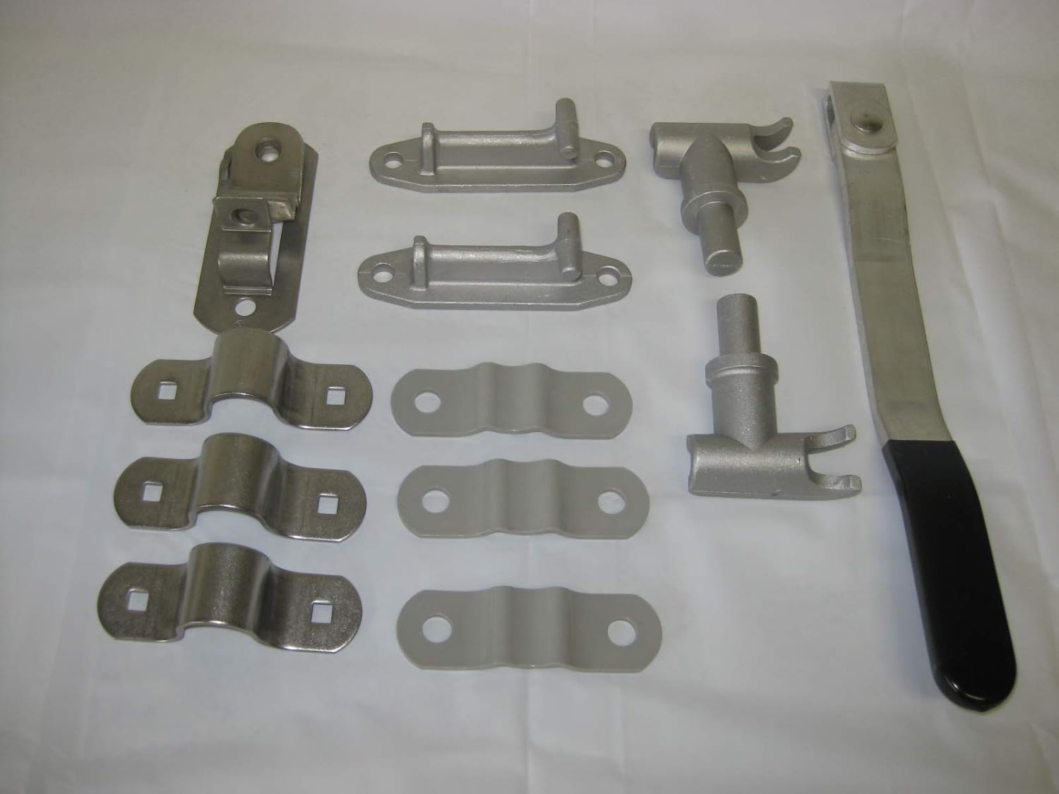 Cargo Utility Trailer Aluminum Bar Latch Side Rear Door Weld Kit Connectors