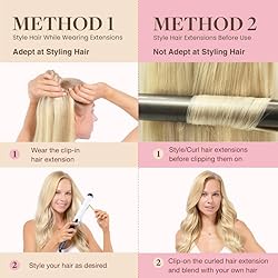 GOO GOO Clip in Hair Extensions Real Human