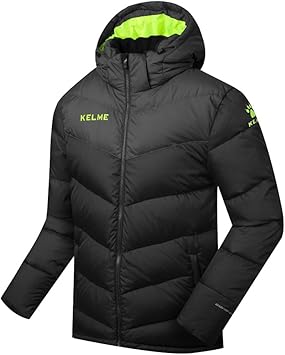 Amazon サッカースポーツダウンジャケットメンズフード付き暖かい冬トレーニングジャケット 3l フィットネス トレーニング フィットネス トレーニング 通販