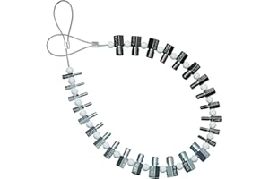 BOENZONE Nut & Bolt Thread Checker (Complete SAE/Inch and Metric Set) - 26 Male/Female Gauges 14 Inch 12 Quickly Checking Nuts Bolts or Verifying The Size Pitch