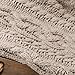 Battilo Light Grey Throw Blanket for Couch, Woven Chenille Knit Throw Blanket Versatile for Chair, 51 x 67 Inch Super Soft Warm Decorative Blanket for Bed, Sofa and Living Room