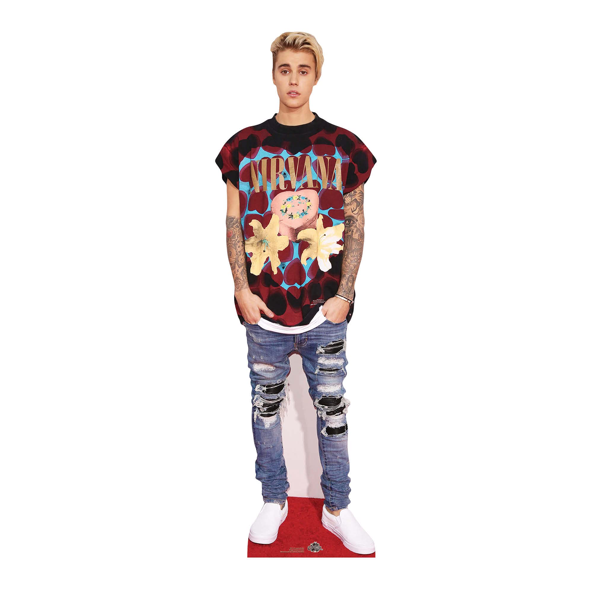 Star Cutouts Ltd SC1110 JUSTIN BIEBER Life Size Cut Out with Mini Version, Cardboard, Multi-Colour, 176 x 53 x 176 cm