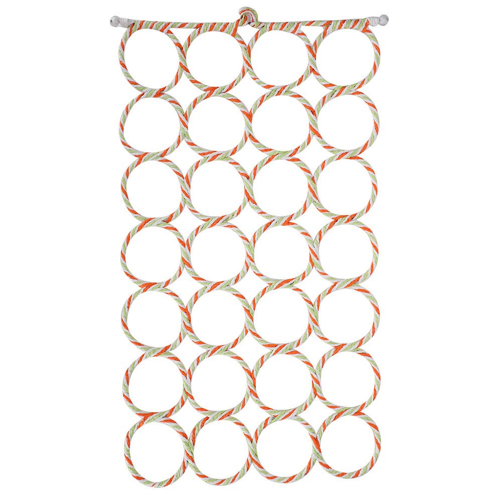 Bird Climbing Net Parrot Hanging Climbing Rope Bird Hammock Swing Toy Wrapped with Cotton Rope for Garden Cage Accessories