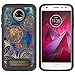 Moto Z2 Force Edition Case, Moto Z2 Force Case, LEEGU [Shock Absorption] Dual Layer Heavy Duty Protective Silicone Plastic Cover Case for Motorola Moto Z2 Force Edition 2017 - Gear Wheel