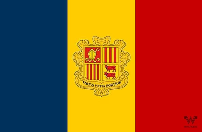WHATABUS Pegatina Andorra - Bandera del país como Etiqueta de 8.5 ...