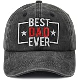 Best Dad Mom Uncle Auntie Ever Hat for Men Women, Adjustable Embroidered Cotton Baseball Cap
