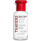 THAYERS Alcohol-Free Rose Petal Witch Hazel Facial Toner for Glowing Skin, Soothing, Hydrating, Refreshing Toner for Normal a