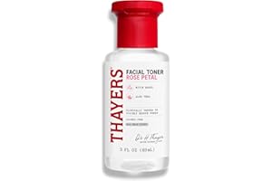 THAYERS Alcohol-Free Rose Petal Witch Hazel Facial Toner for Glowing Skin, Soothing, Hydrating, Refreshing Toner for Normal and Combination Skin, 3oz