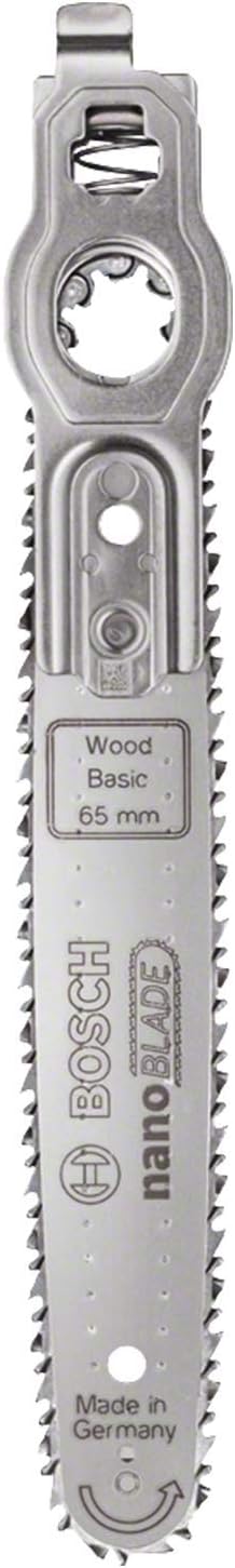 Bosch Home and Garden NanoBlade Saw Blade for Wood and Synthetic Materials NanoBlade Wood Basic 65 Cutting Depth in Wood for NanoBlade Technology 2609256F43