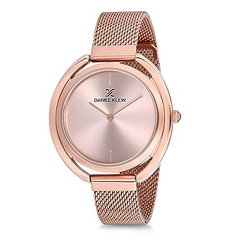 Analog Pink Dial Women's Watch-DK12085-3