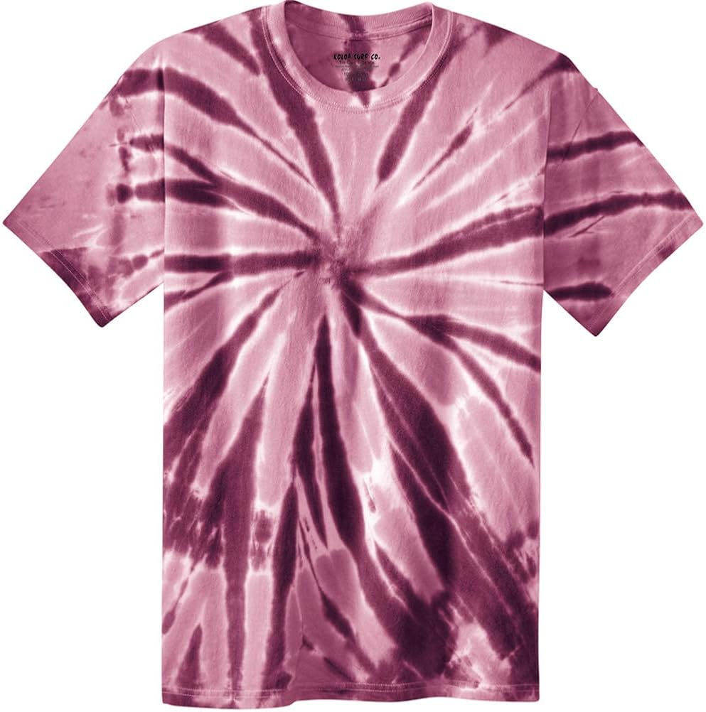 Koloa Surf Co. Colorful Tie-Dye T-Shirts in 17 Colors. Sizes: S-4XL: Clothing