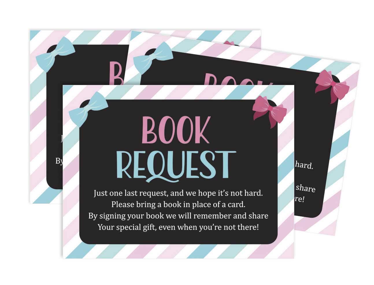 Inkdotpot 30 Books For Baby Shower Request Cards Bring A Book Instead Of A Card Gender Reveal It’s a Boy It’s a Girl Baby Shower Invitations Inserts Games
