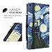 MoKo Case for All-New Amazon Fire HD 8 Tablet (7th and 8th Generation, 2017 and 2018 Release) - Slim Folding Stand Cover for Fire HD 8, Starry Night (with Auto Wake/Sleep)