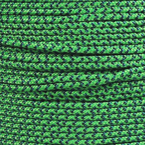 PARACORD PLANET 10, 25, 50, and 100 Foot Hanks of 425 Paracord (3mm) - Made of 100% Nylon for Tactical, Crafting, Survival, General Use, and Much More (G Spec Camo, 100 Feet)