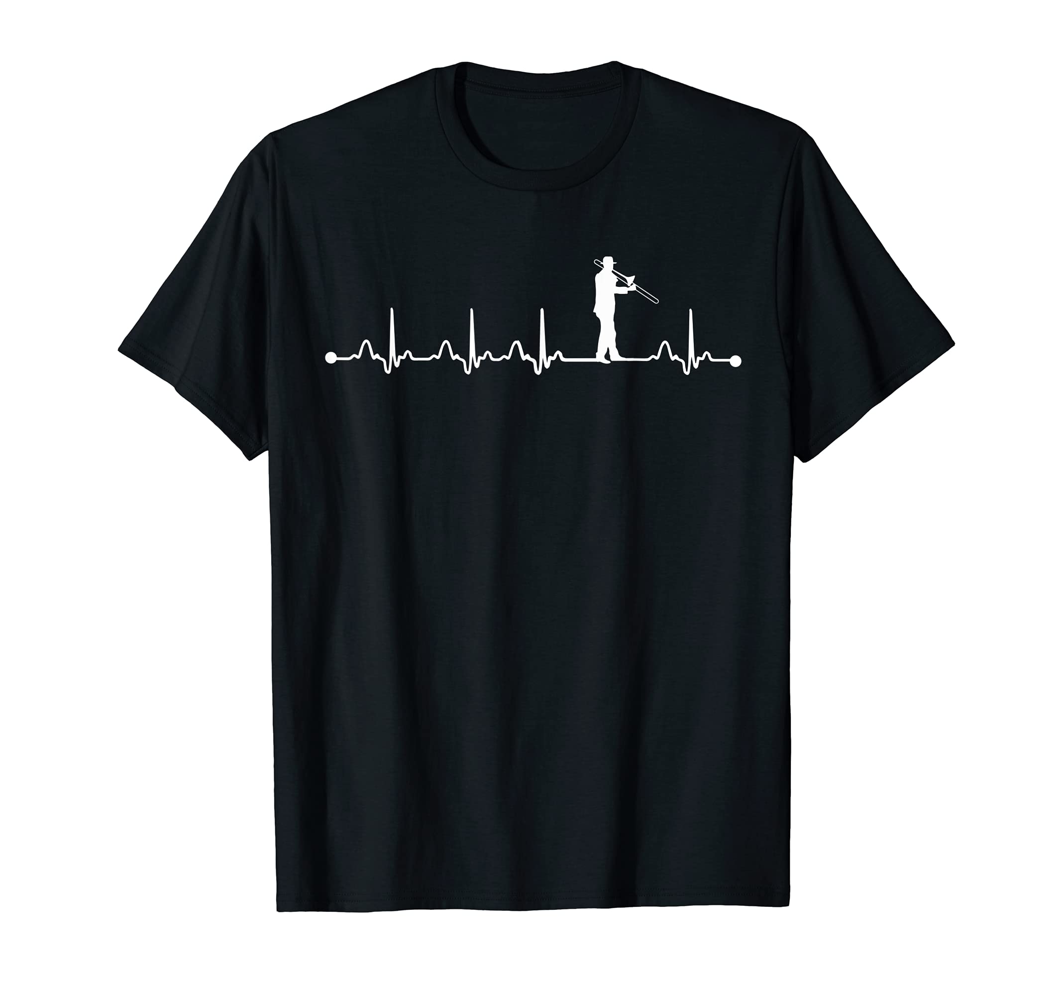 Trombone Retro Heartbeat EKG Vintage for Trombone T-Shirt