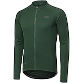 ARSUXEO Light Weight Long Sleeve Cycling Jersey Men Bike Jersey Bike Bicycle Biking Shirt