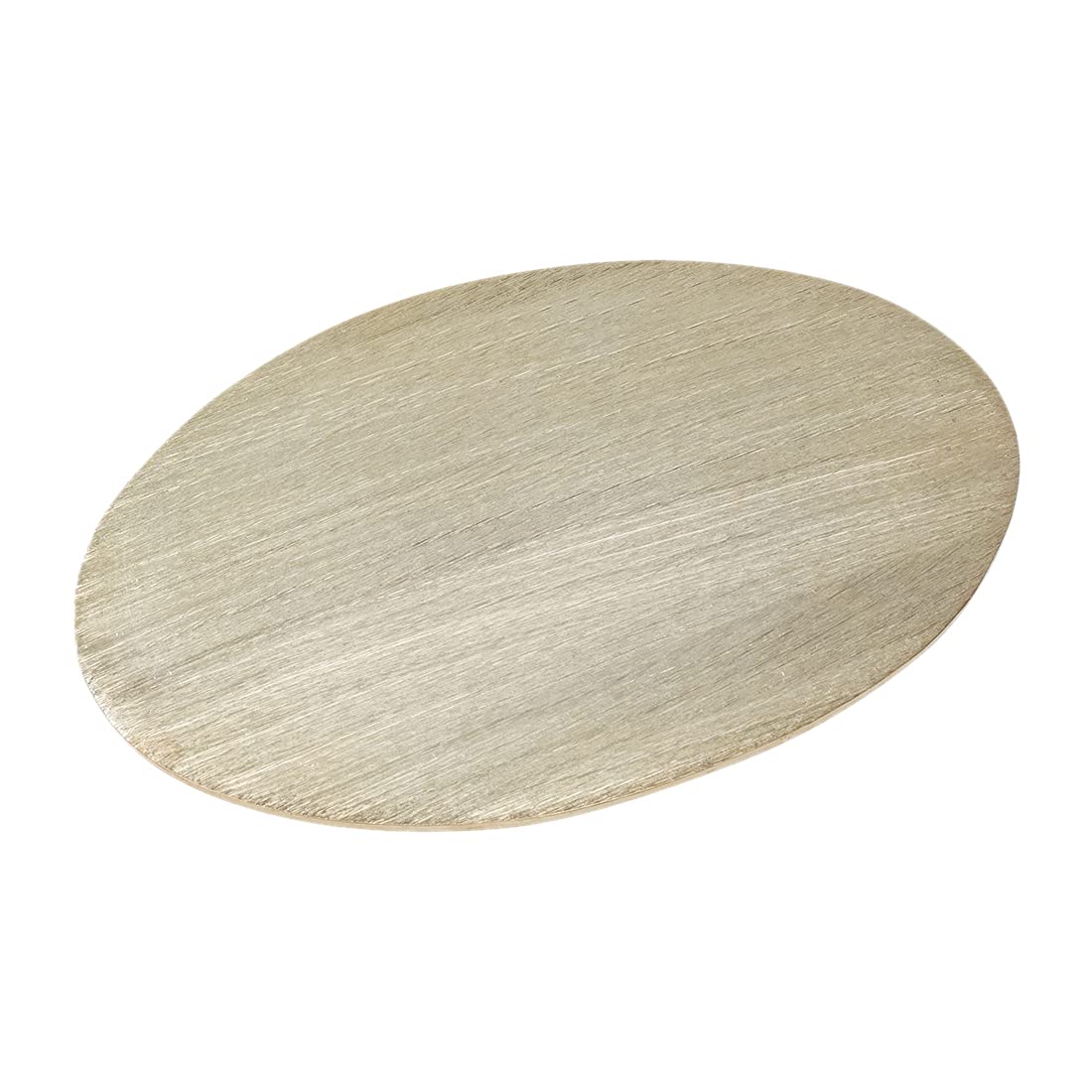 NKlaus Candle Plate oval large Aluminium gold 20x14cm Candle Holder Coaster Tray Brushed - Design 10381