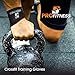 Men's Gloves | Gym Gloves for Women - Exercise Gloves for Men - Fitness Workout Gloves - Lightweight Exercise Gym Gloves - Tight Support Wraps for Dumbbell (Black/White, Large)