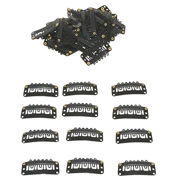 Buy Blackbond Hair Bonding Clips For Men Women Black Metal Wig