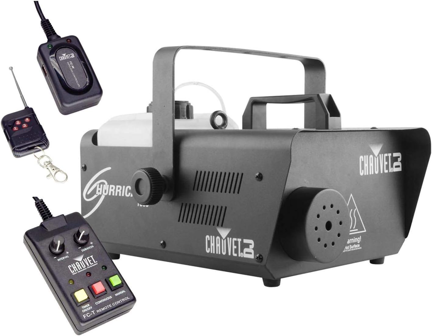 CHAUVET DJ Hurricane 1600 2.4L Pro Fog Machine w/Wired & Wireless Remote | H1600