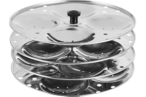 Ckitze JPP-4 4-Rack Stainless Steel Idli Stand, Small