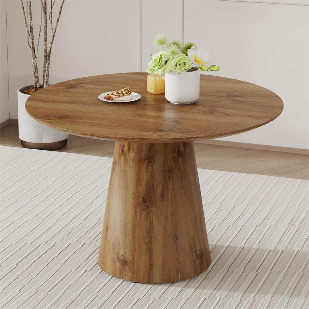 Photo 1 of ***not table***BAOPIN Round Dining Table, 45 Inch Small Dining Room Table, Wood Kitchen Table for Apartment, Saving Space, Easy Assembly