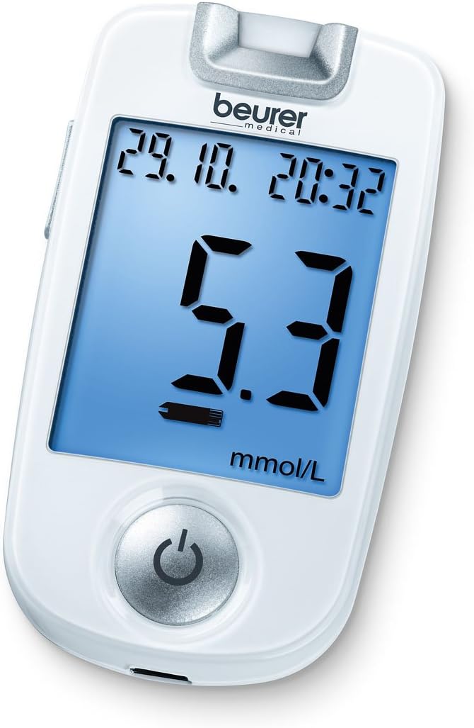 Beurer GL 40 mmol/L Blood Glucose Monitoring System Amazon.co.uk Health & Personal Care