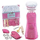 JaxoJoy Premier Chef Set – Complete Kids Kitchen Gift Playset with Chef’s Hat, Apron, Cooking Mitt & Utensils – Recommended for Boys & Girls Ages 3+