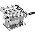 MARCATO Atlas 150 Pasta Machine, Made in Italy, Includes Cutter, Hand Crank, and Instructions, 150 mm, Stainless Steel