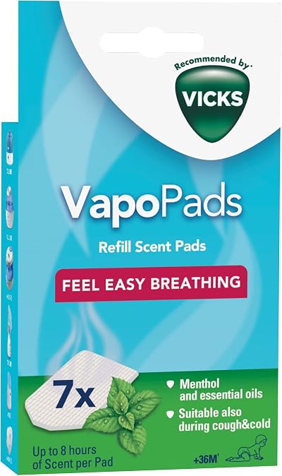Vicks VapoPads Menthol Scented Essential Oils for Humidifiers & Diffusers