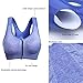 NINE BULL Women Seamless Wireless Activewear High Impact Support Sport Bras for Gym and Yoga Blue X-Large