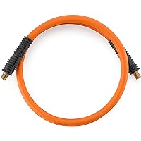 Giraffe Tools Air Hose, 3/8 inch x 6 ft Air Compressor Hose, 1/4 in. MNPT Fittings, Hybrid 300 PSI, Kink Resistant, Lightweig