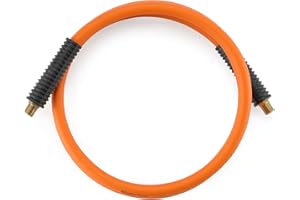 Giraffe Tools Air Hose, 3/8 inch x 6 ft Air Compressor Hose, 1/4 in. MNPT Fittings, Hybrid 300 PSI, Kink Resistant, Lightweig