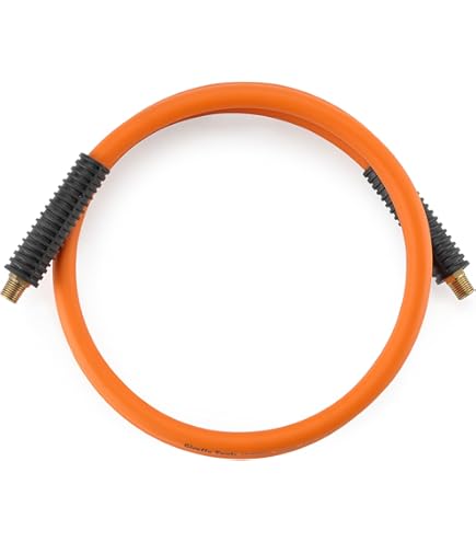 Forney 75414 Air Hose, Yellow PVC With 1/4-Inch Male NPT Fittings On