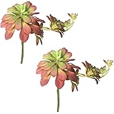 Gcrdplat 2pcs Artificial Succulent Plants, Realistic Large Fake Succulents, Artificial Hanging Ornaments for Decor