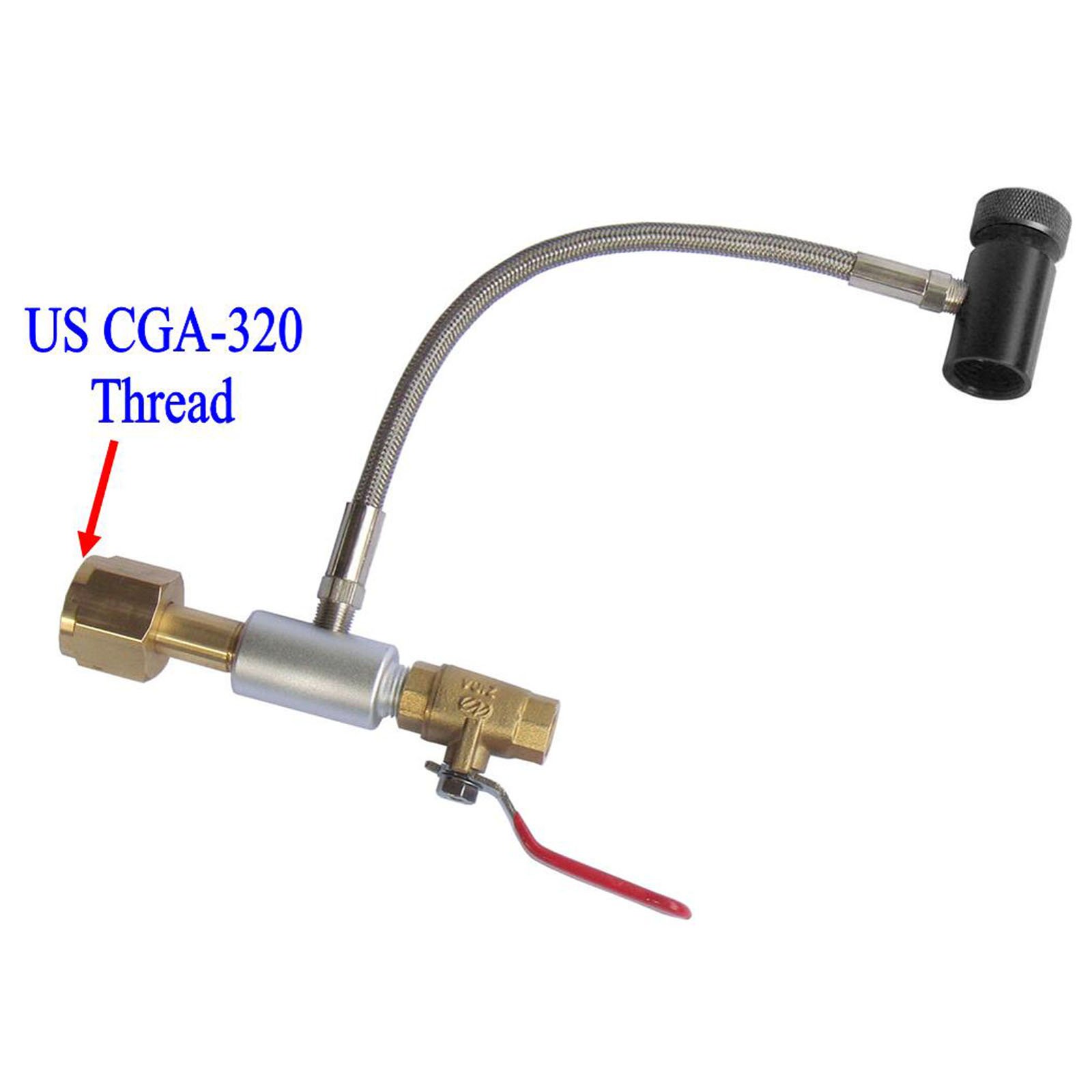 GFSP Paintball 10''/24''/36'' High Pressure Hose CGA320 CO2 Tank Fill