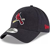 New Era MLB Core Classic 9TWENTY Alternate Team Logo Adjustable Hat Cap One Size Fits All - St Louis Cardinals Navy