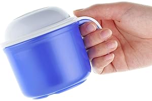 FJNATINH Large Denture Baths Cup, False Teeth Bath Cup with Strainer and Lid for Soaking Dentures or Storing Pacifier, Capacity 10.6 Oz