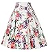 Womens Vintage Skirts 50s 60s Floral Vintage Short Skirts C-7(S)