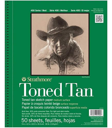 Strathmore SM455-3 455-3 Drawing & Sketch Paper Pack of 6 White