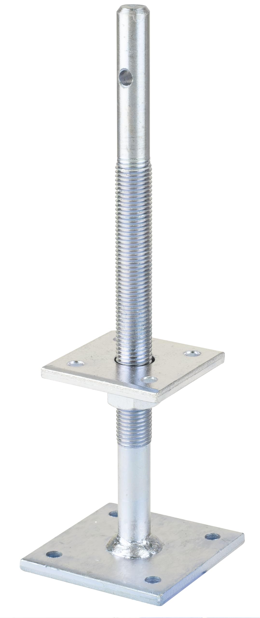 Gah-Alberts 217532 Post Anchor Adjustable Height 100-230 mm Screw-On Yellow-Galvanised