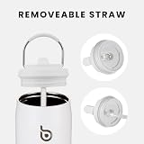 BOTTLE BOTTLE 950ml Insulated Stainless Steel Water Bottle with Straw White view 5