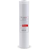 LiquaGen Bone Char Water Filter Replacement Cartridge &ndash; Helps Reduce Fluoride &ndash; Universal Refillable Filter for Whole House &amp; Drinking Water &ndash; 2.5x10, 2.5x20, 4.5x10, 4.5x20 (1, 4.5" x 20")