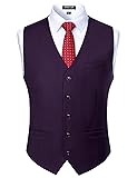 JEMITOP Men's Classic Slim Fit Dress Vest Formal