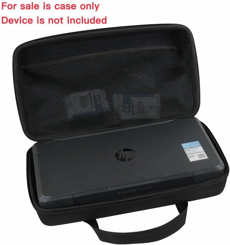 Hard EVA Travel Case for HP OfficeJet 200 Mobile Printer by Hermitshell, black - Image 4