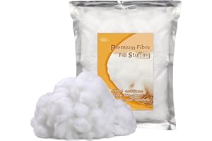 Tikjiua Pillow Fiberfill Stuffing,5.2OZ Polyester Fiber Fill Stuffing, Polyester Cushion Fiber Fill, High Resilience Fill Fiber for Stuffed Animals, Cotton Stuffing, Fiberfill DIY Craft