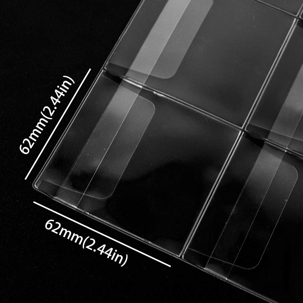 Uncle Paul Coin Collecting Pages 5 Sheets 12 Pockets Standard 9Hole Coin Pocket Inserts Collecting Sleeves for Coins CS03512: Toys & Games