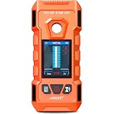 NOYAFA Rechargeable Stud Finder Wall Scanner, 6 in 1 Wall Detector | Positioning Hole HD LCD Display, Audio Alarm, Accurately Detects Wood, Metal Studs, Live AC Wires, Joists and Pipes