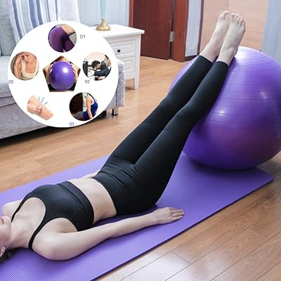 Buy Jueachy Yoga Ball Professional Balance Ball 55 65cm With Extra Pilates Exercise Ball For Sports Stability Home Abdominal Workouts Online In Kazakhstan B087wv8vfp