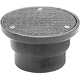 Zurn CO2510-NH4 Cast Iron Non-Adjustable No-Hub Cleanout, 4" Pipe Size, 3-3/4" Height, 6-1/2" Diameter